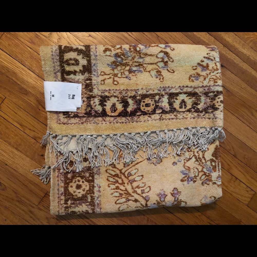 Ziba Chenille Rug | Peach, 3"x5"